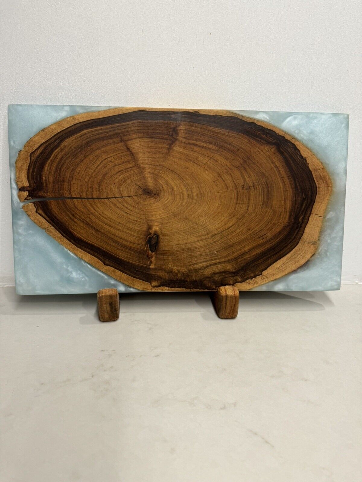 Handmade Australia Coastal Cypress Charcuterie Serving Board - Epoxy Resin