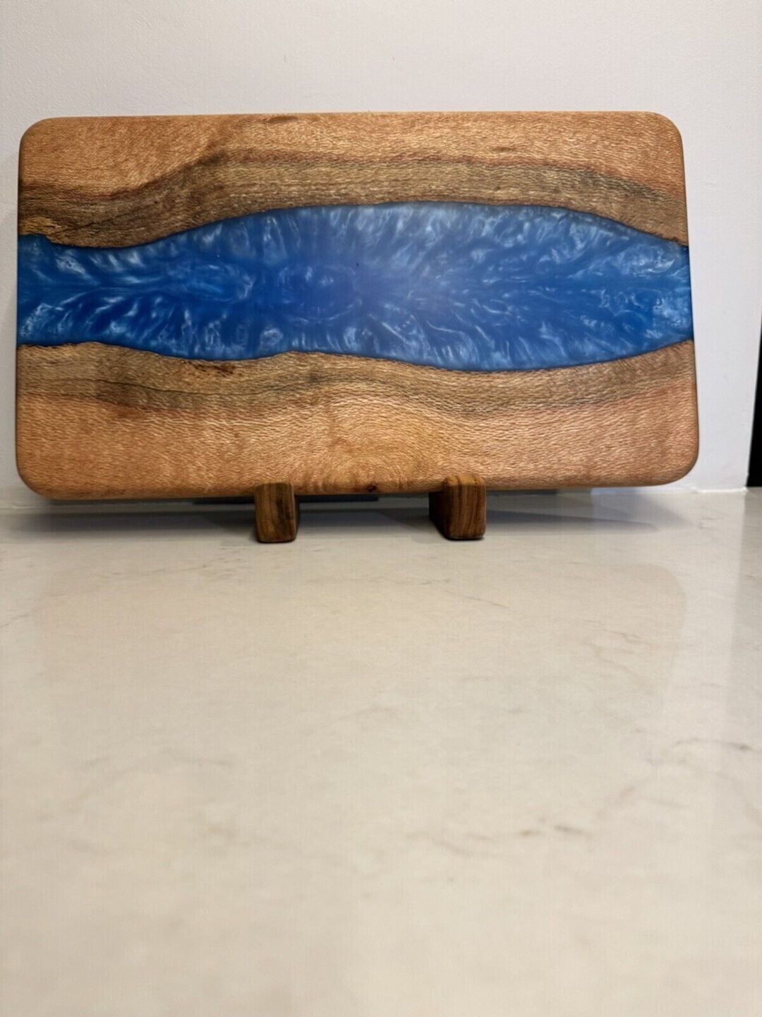 Handmade Australian Silky Oak Charcuterie Serving Board - Epoxy Resin